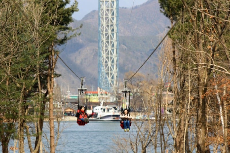 南怡島高空滑索
