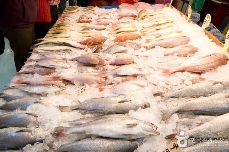 札嘎其市場活鮮魚部