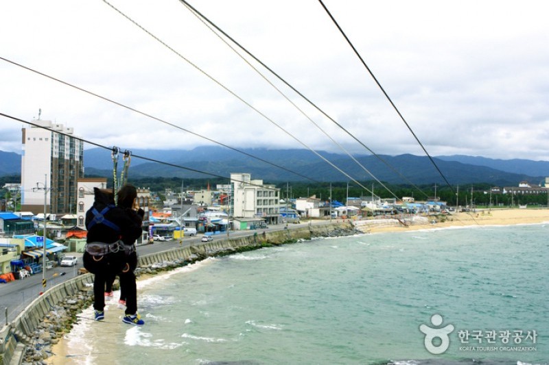 牛沿海邊漁村滑翔體驗(海上飛蝶) 소돌해변 스카이어촌체험(아라나비) (5/10)