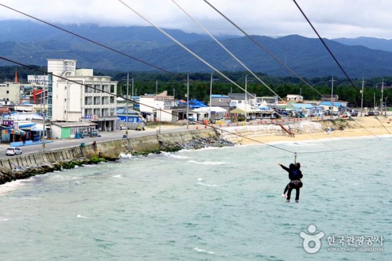牛沿海邊漁村滑翔體驗(海上飛蝶) 소돌해변 스카이어촌체험(아라나비) (8/10)