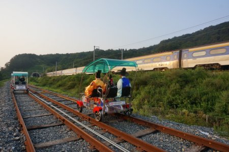 全州韓屋鐵路自行車