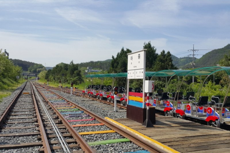 全州韓屋鐵路自行車