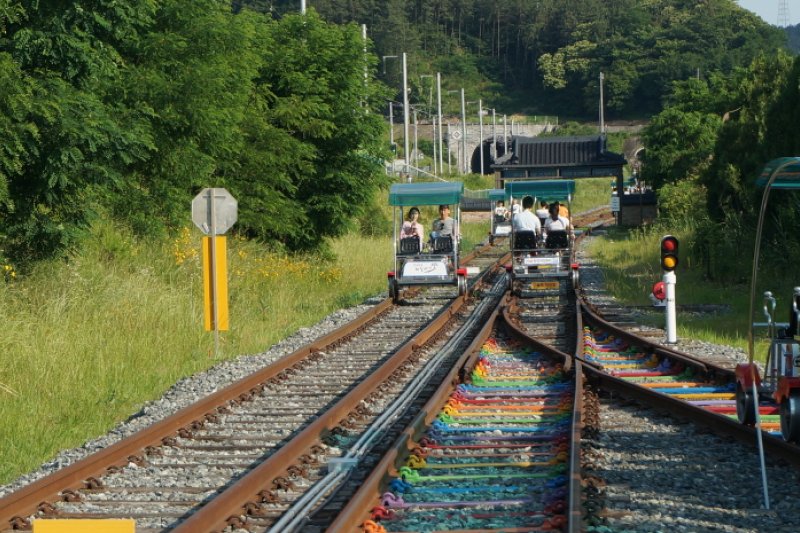 全州韓屋鐵路自行車