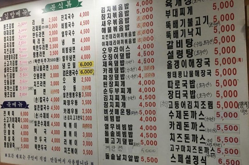 紫菜包飯天國 明洞總店 (12/15)