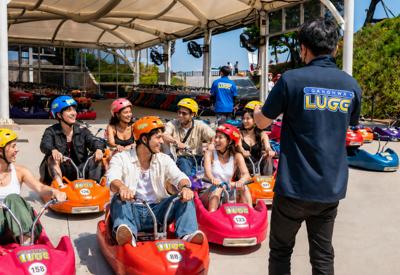 江華島 Luge 滑車 3 次券與首爾往返接送包車套餐